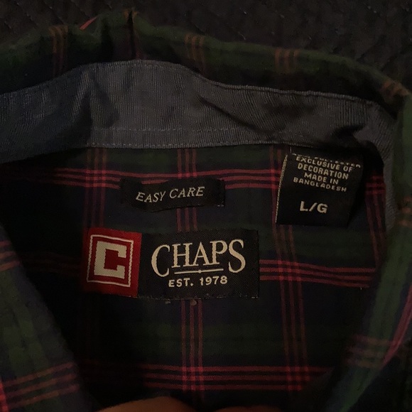 Chaps Purple Button down - Picture 3 of 3